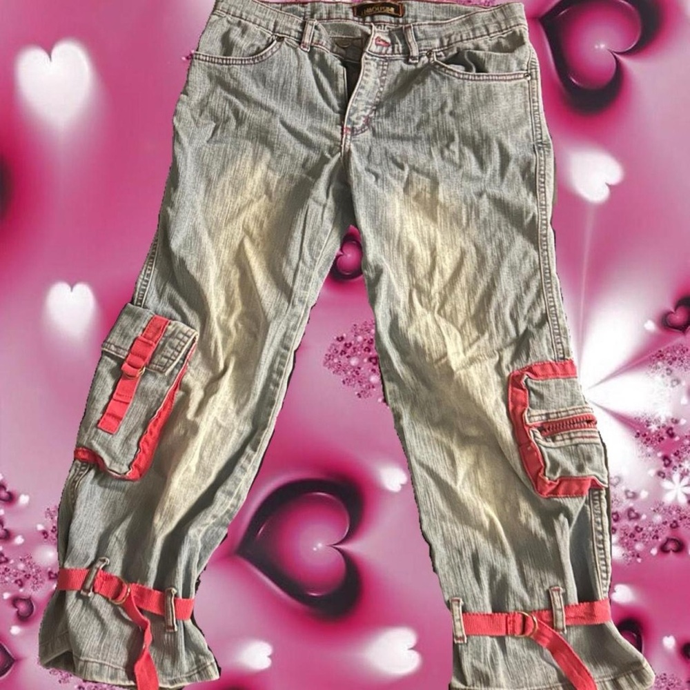 Cargo Jeans with Ankle Straps!
